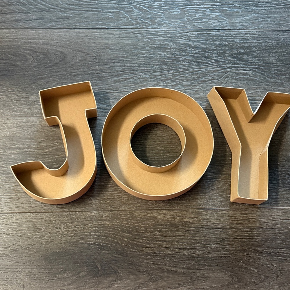 Festive JOY Holiday Decor - Cardboard